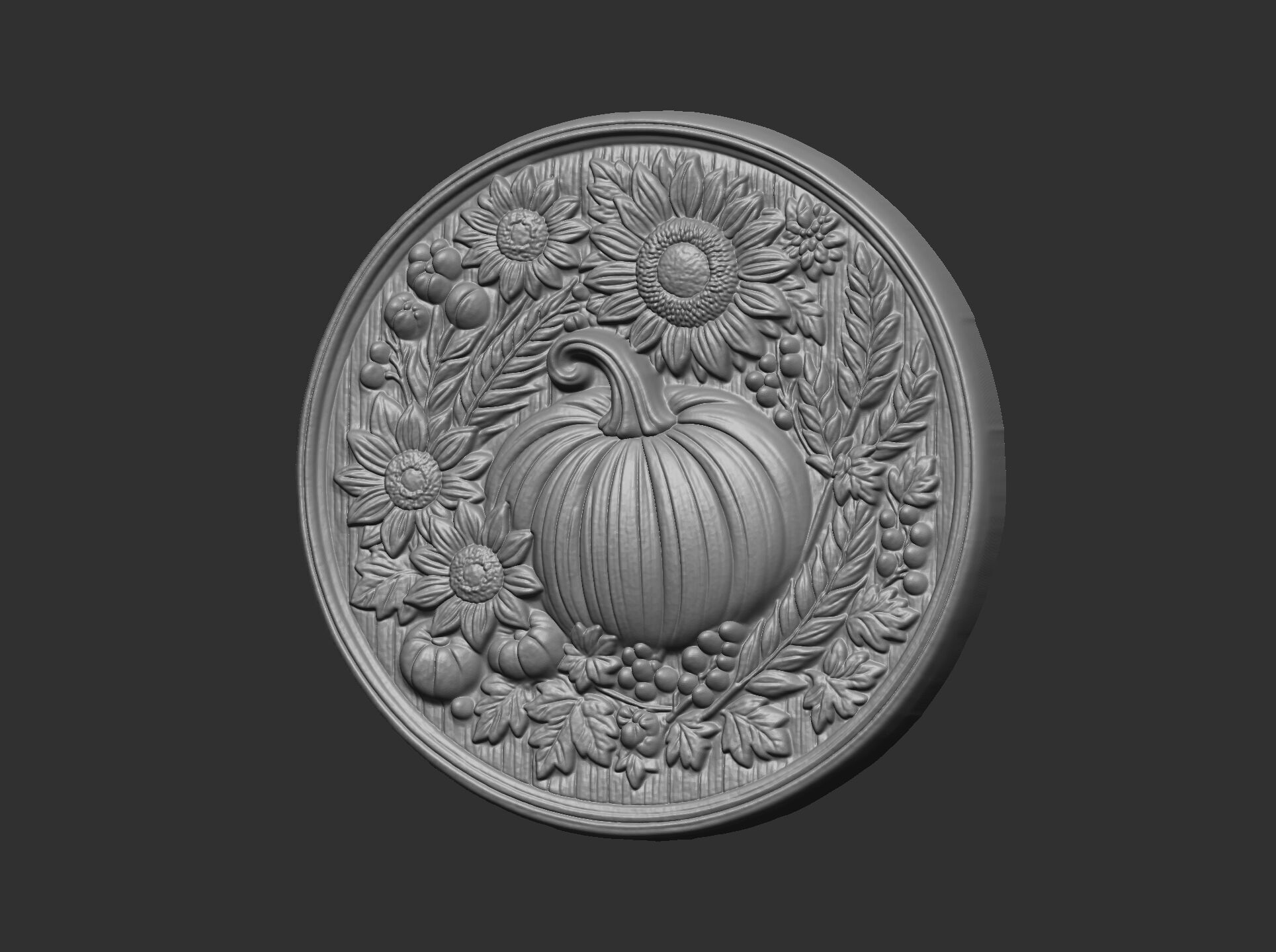 pumpkin harvest themed cnc model 3D print model_4