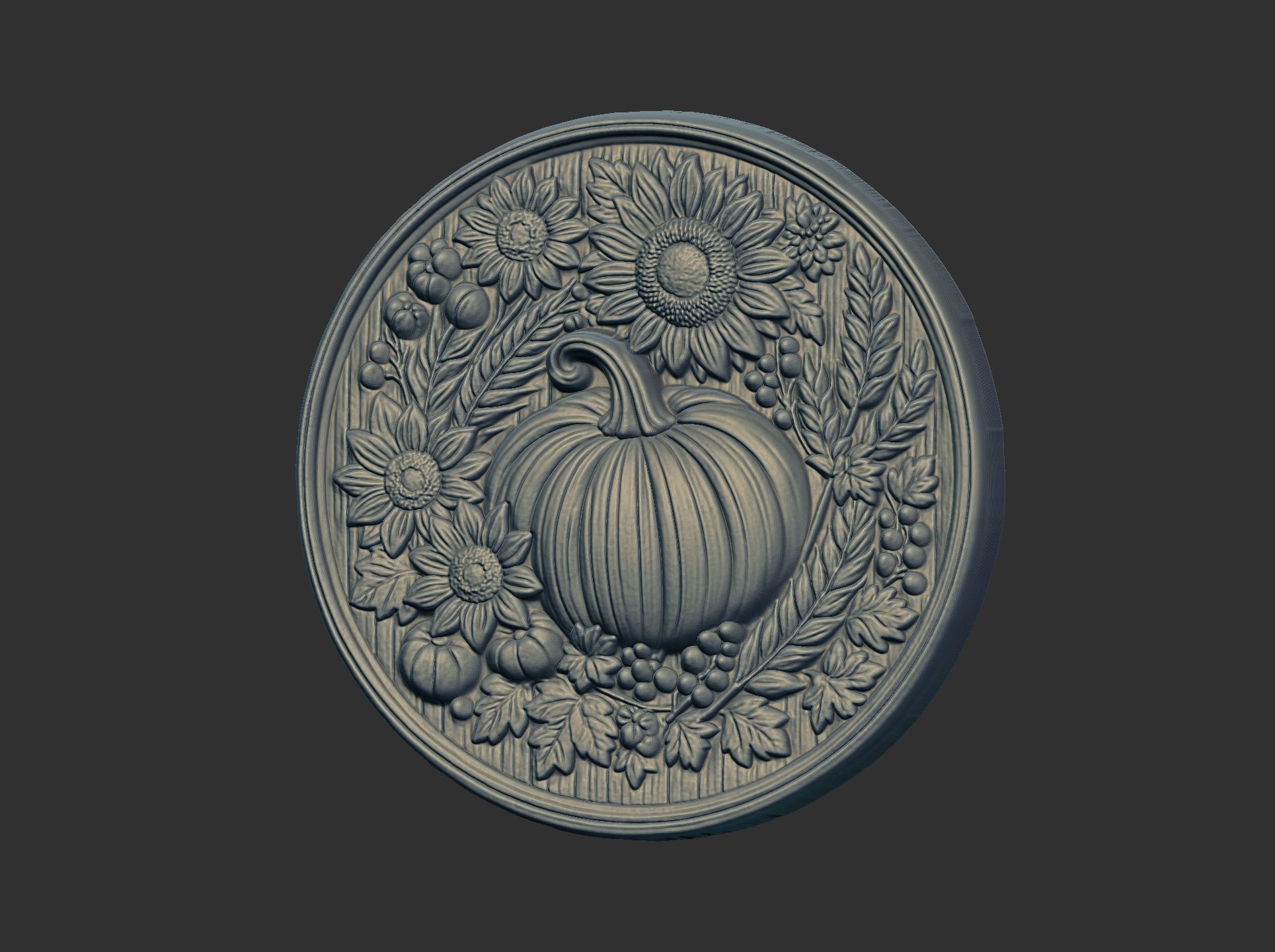 pumpkin harvest themed cnc model 3D print model_1