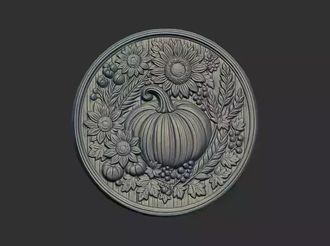 pumpkin harvest themed cnc model