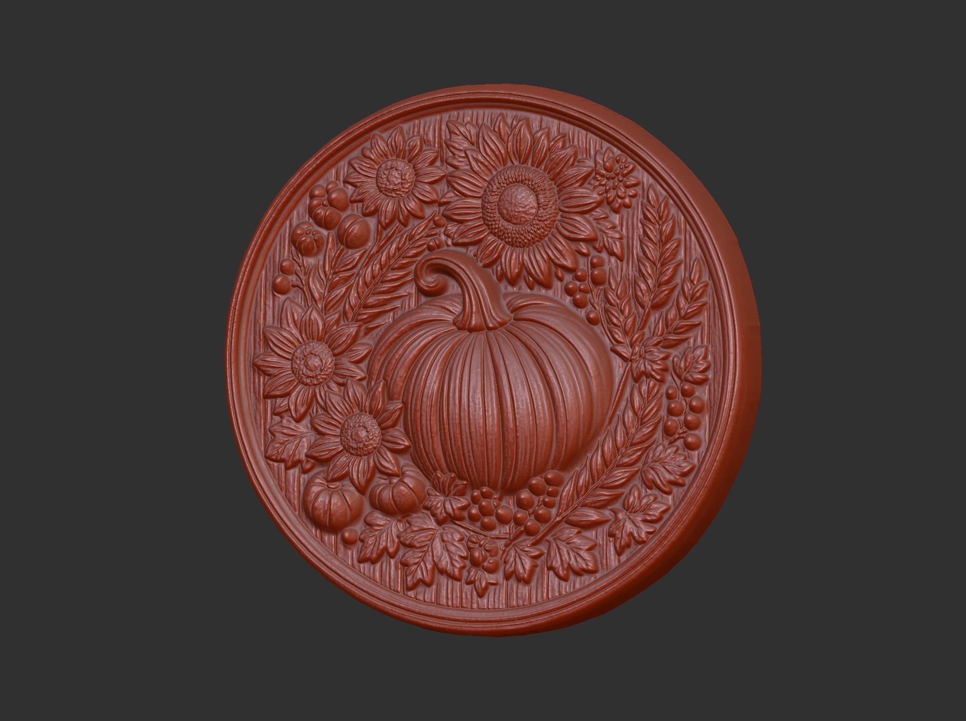 pumpkin harvest themed cnc model 3D print model_19