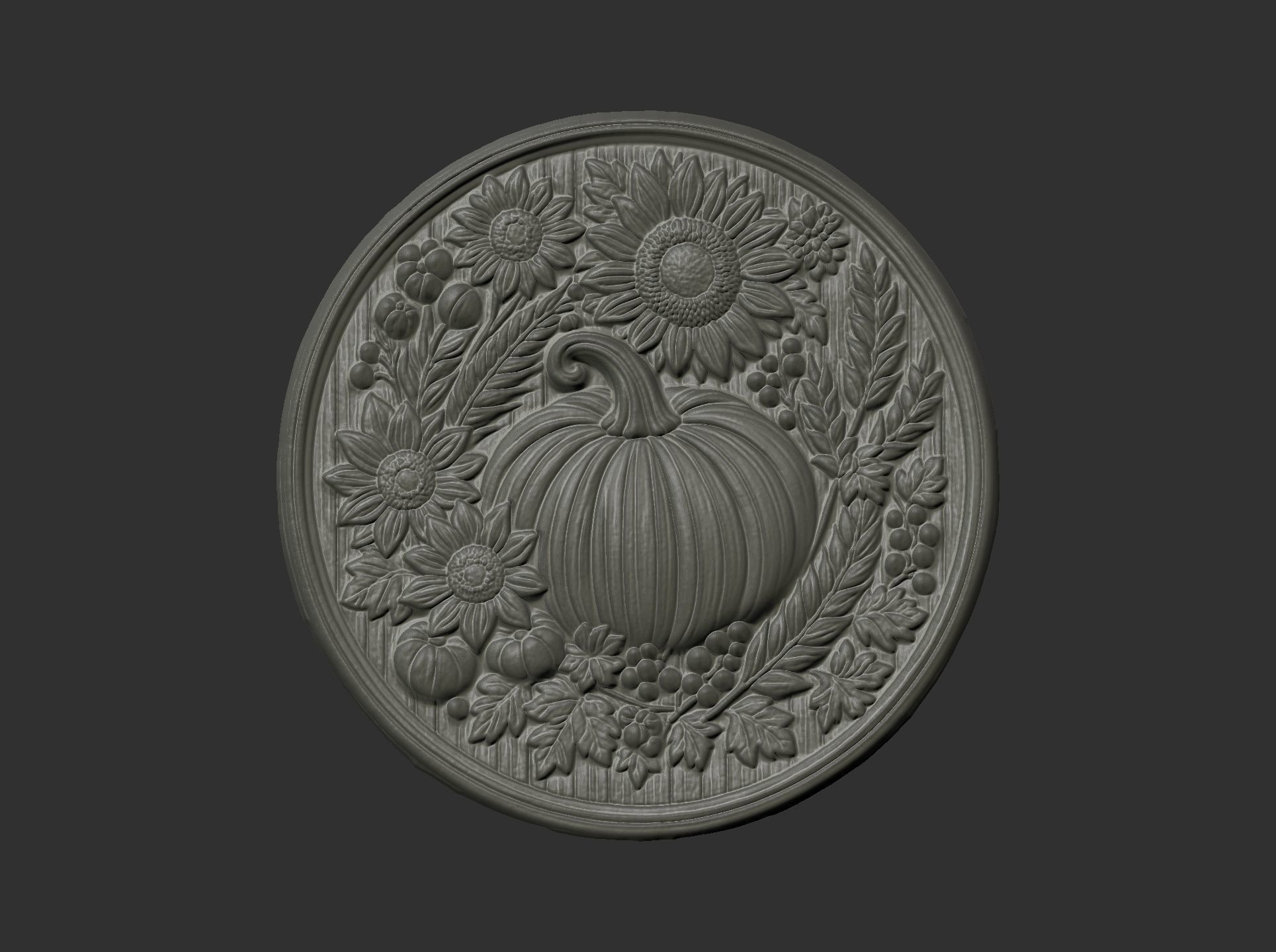 pumpkin harvest themed cnc model 3D print model_8