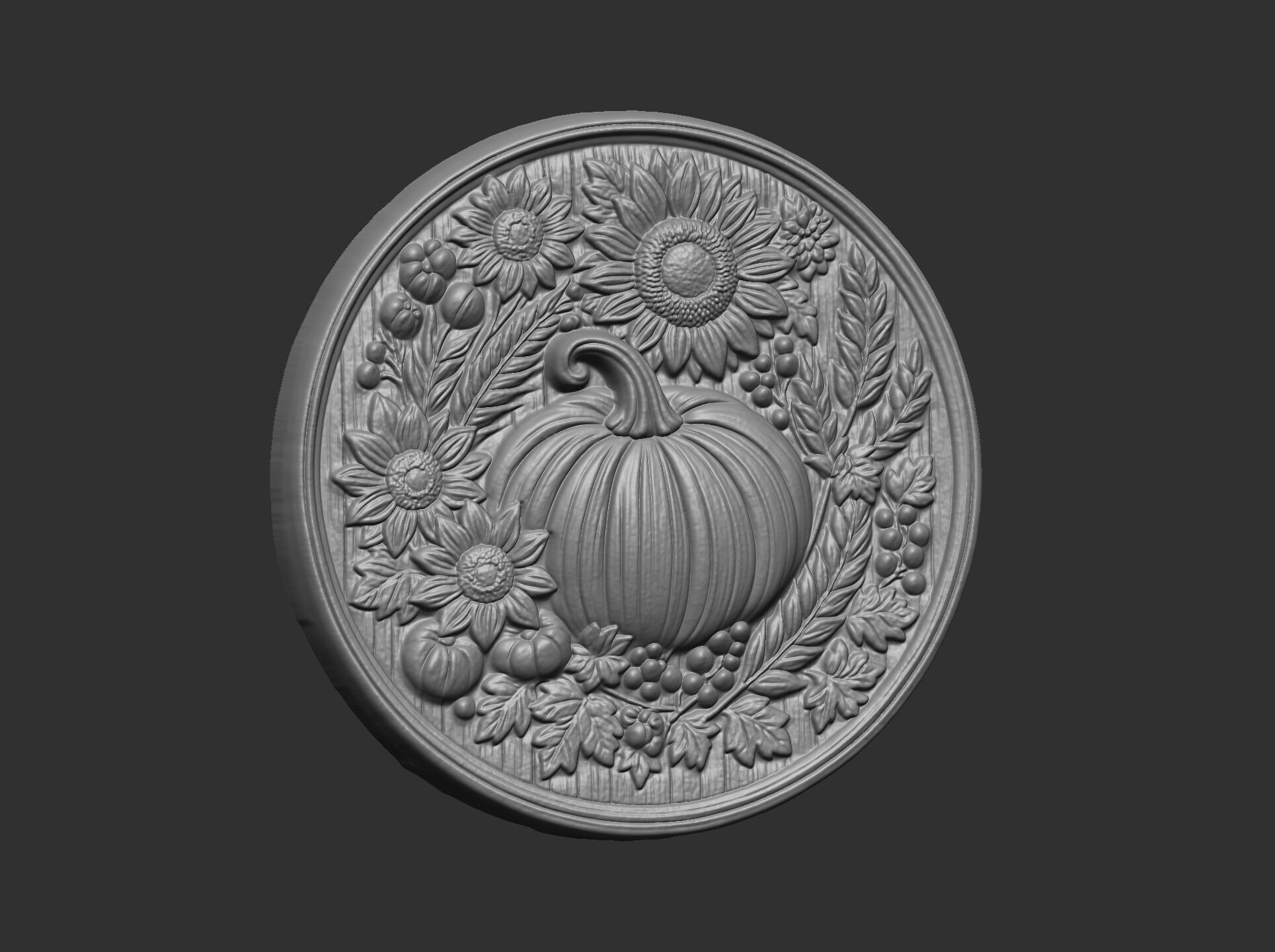 pumpkin harvest themed cnc model 3D print model_15