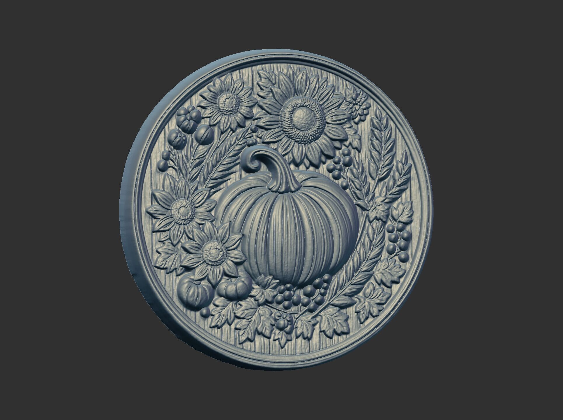 pumpkin harvest themed cnc model 3D print model_17