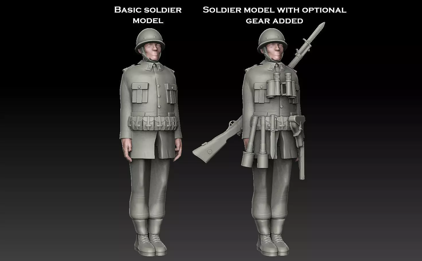 Swedish WW2 Rifle Platoon Early-War Era 3D print model_5