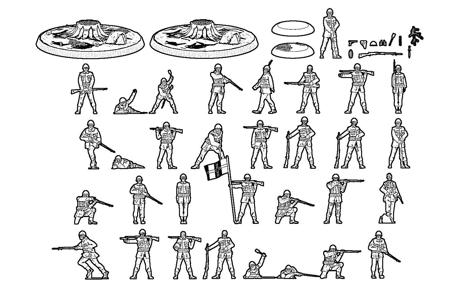 Swedish WW2 Rifle Platoon Early-War Era 3D print model_38