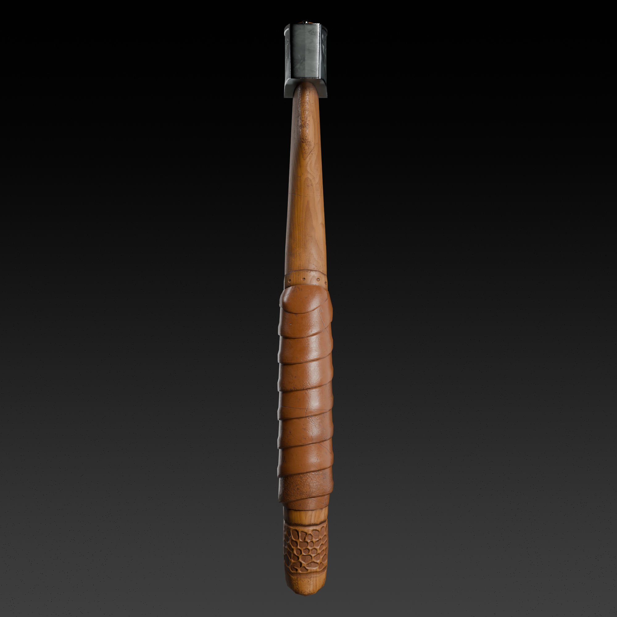 Viking Hand Axe - Game Ready Asset Low-poly 3D model_2