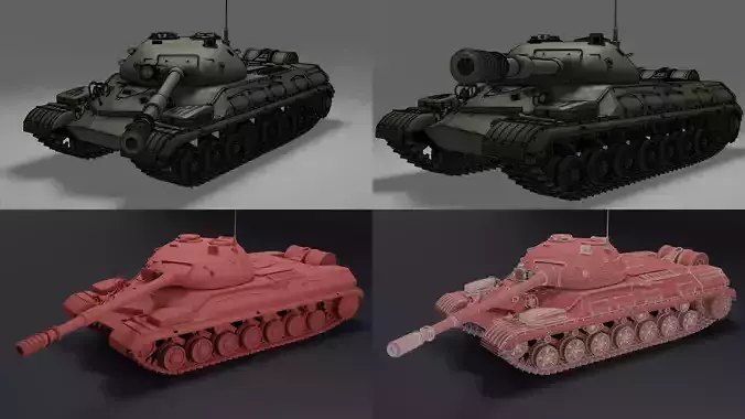 Stylized Tank with Toon Shader
