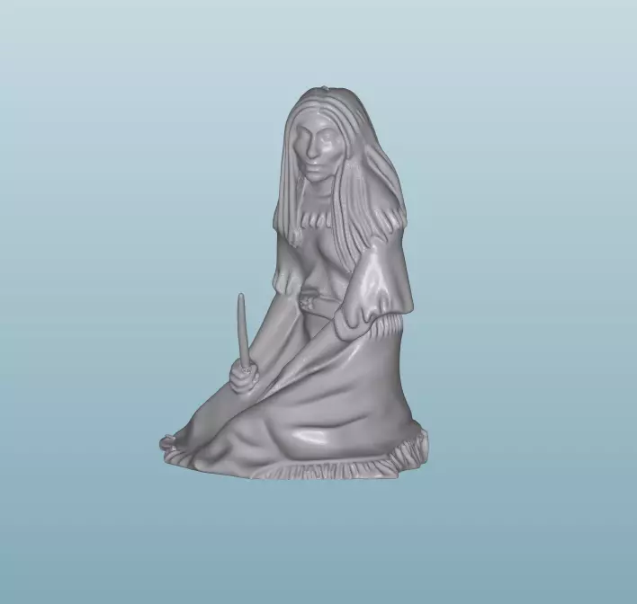 INDIAN W29 Native American Figures 3D print model_0