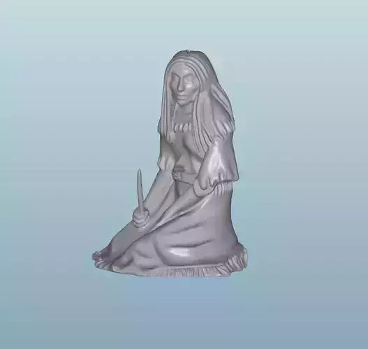 INDIAN  W29 Native American Figures 3D print model