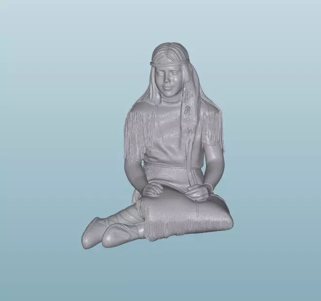 INDIAN W30 Native American Figures 3D print model_0