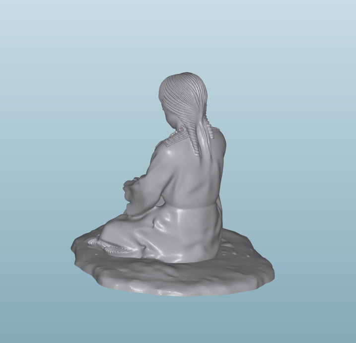 INDIAN  W32 Native American Figures 3D print model_1