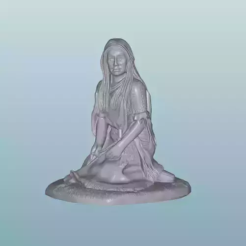 INDIAN  W34 Native American Figures 3D print model