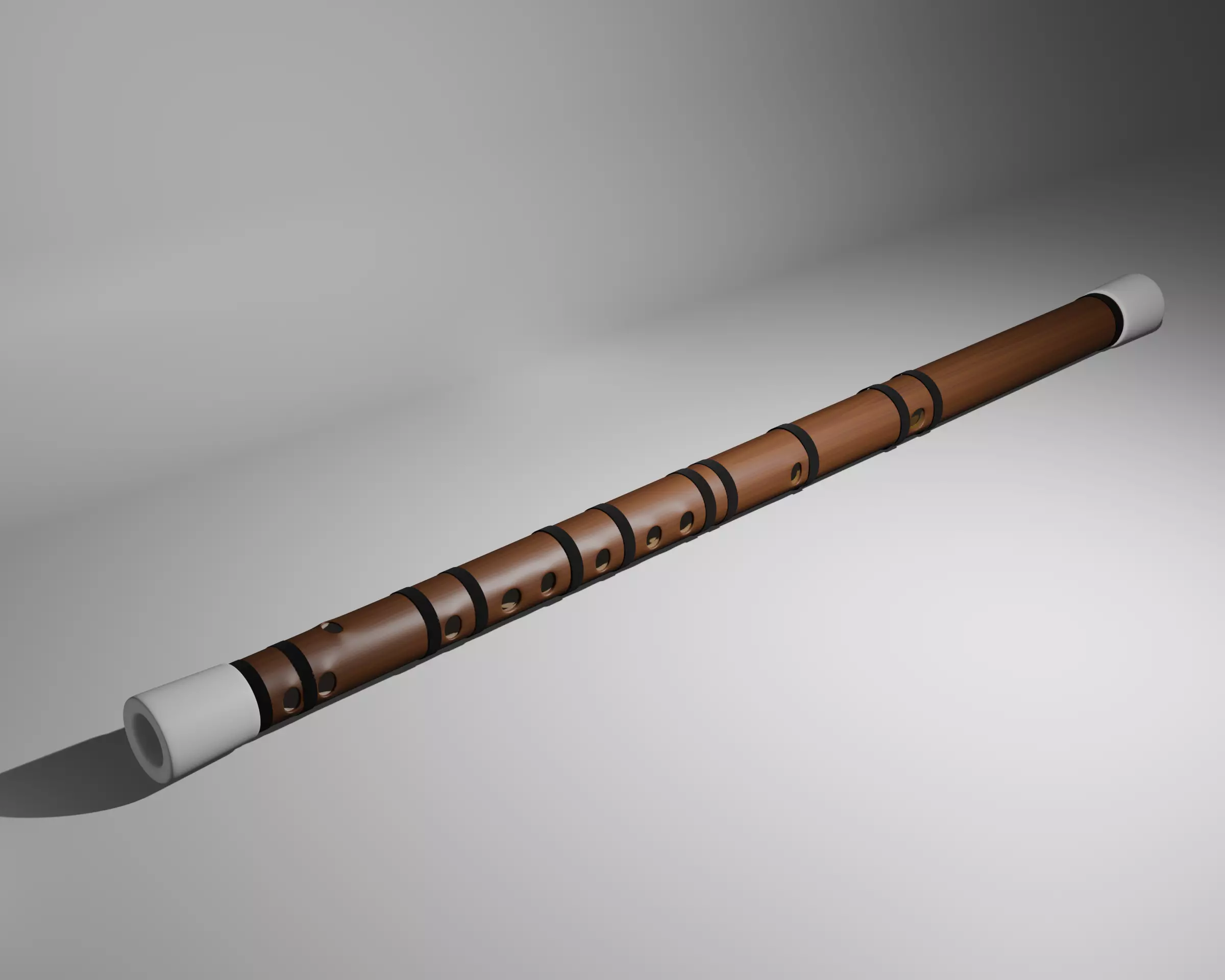 bamboo flute 3D print model_0