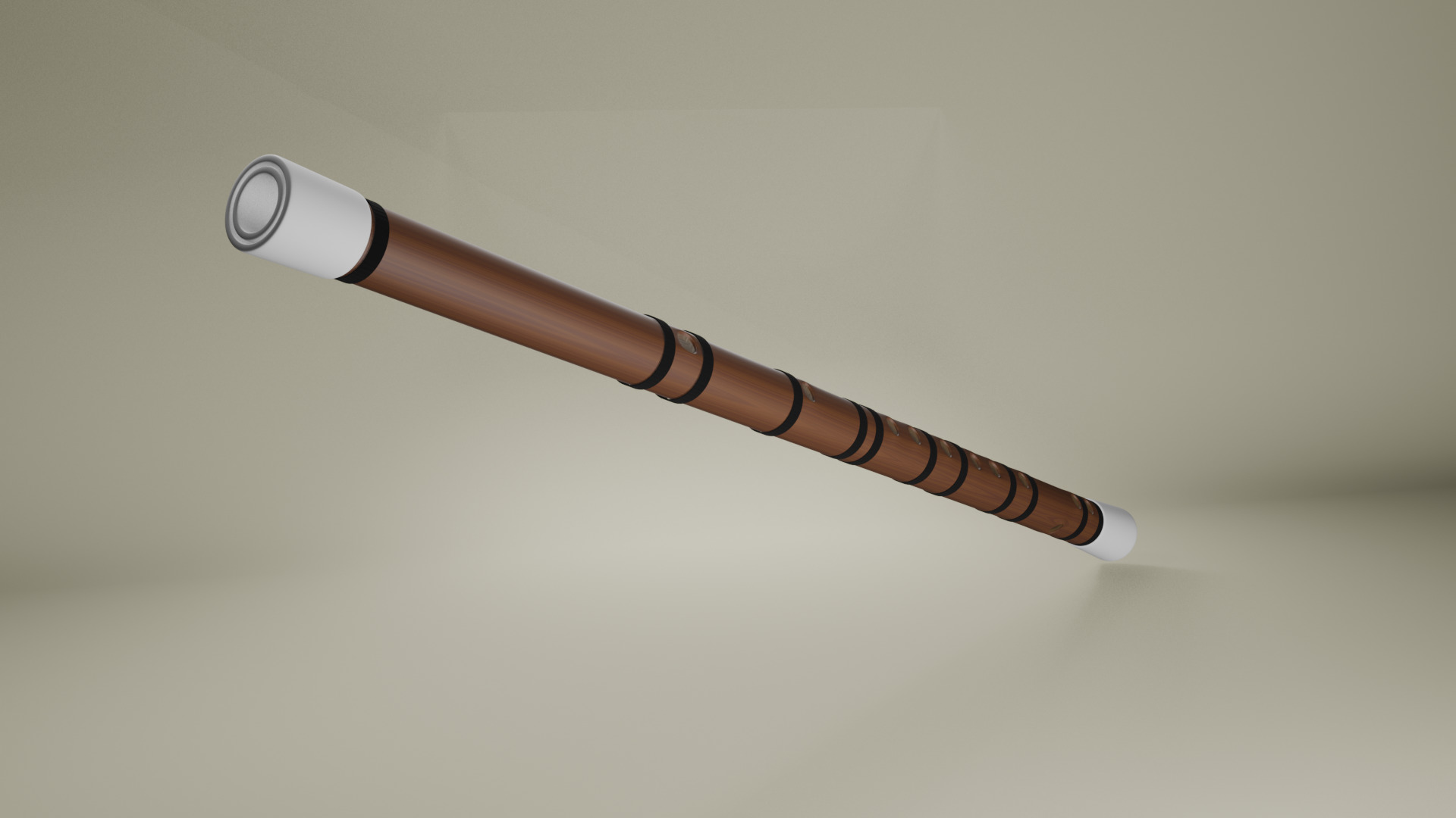 bamboo flute 3D print model_4