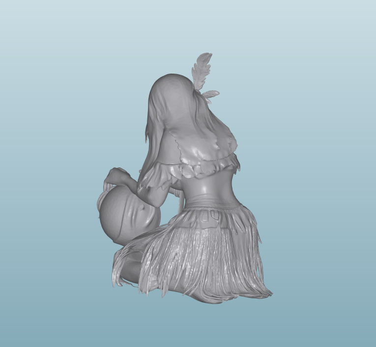 INDIAN W35 Native American Figures 3D print model_1