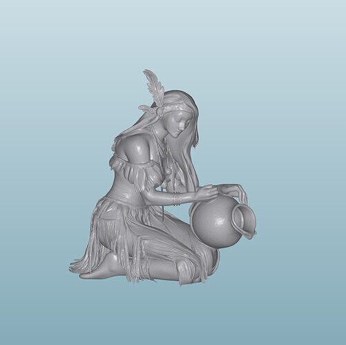 INDIAN  W35 Native American Figures 3D print model