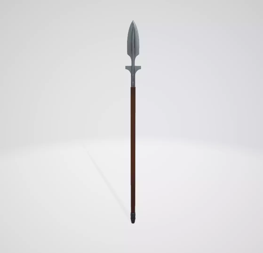 Viking Spear 3D model_0