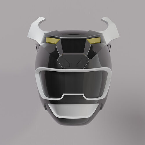Power Rangers Wild Force Gao Black Helmet Wearable model 3D print model