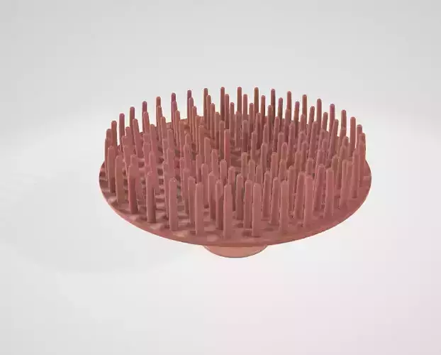 Pet Bath Brush Suction Cup Dog Brush 3D model