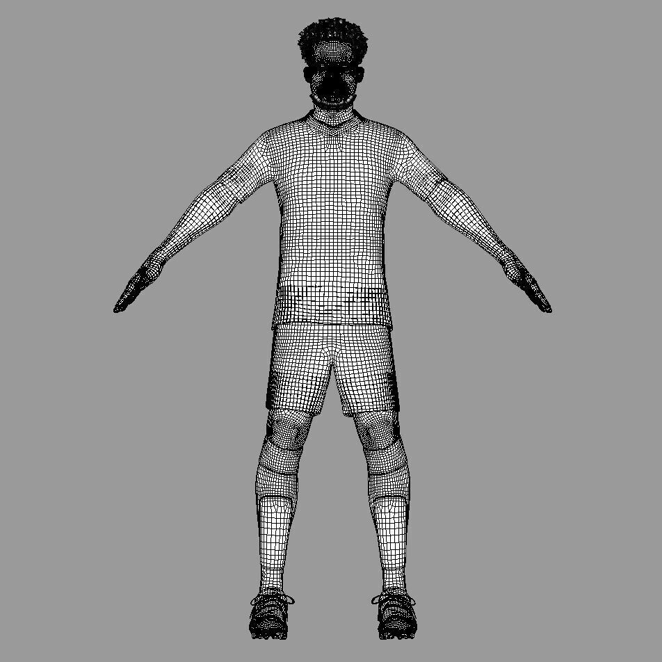 T-P Rigged Alphonso Davies Bayern Munich 24-25 3D model_6