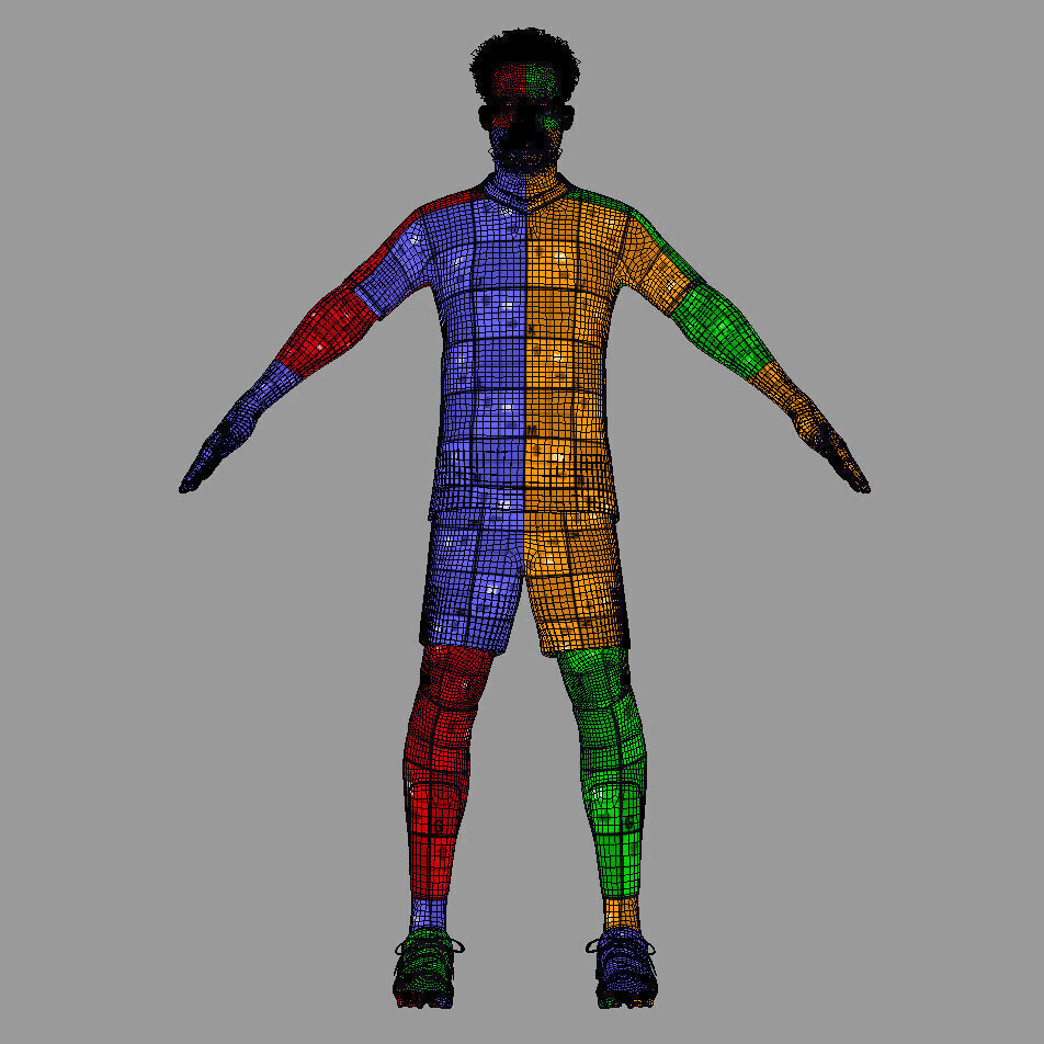 T-P Rigged Alphonso Davies Bayern Munich 24-25 3D model_7