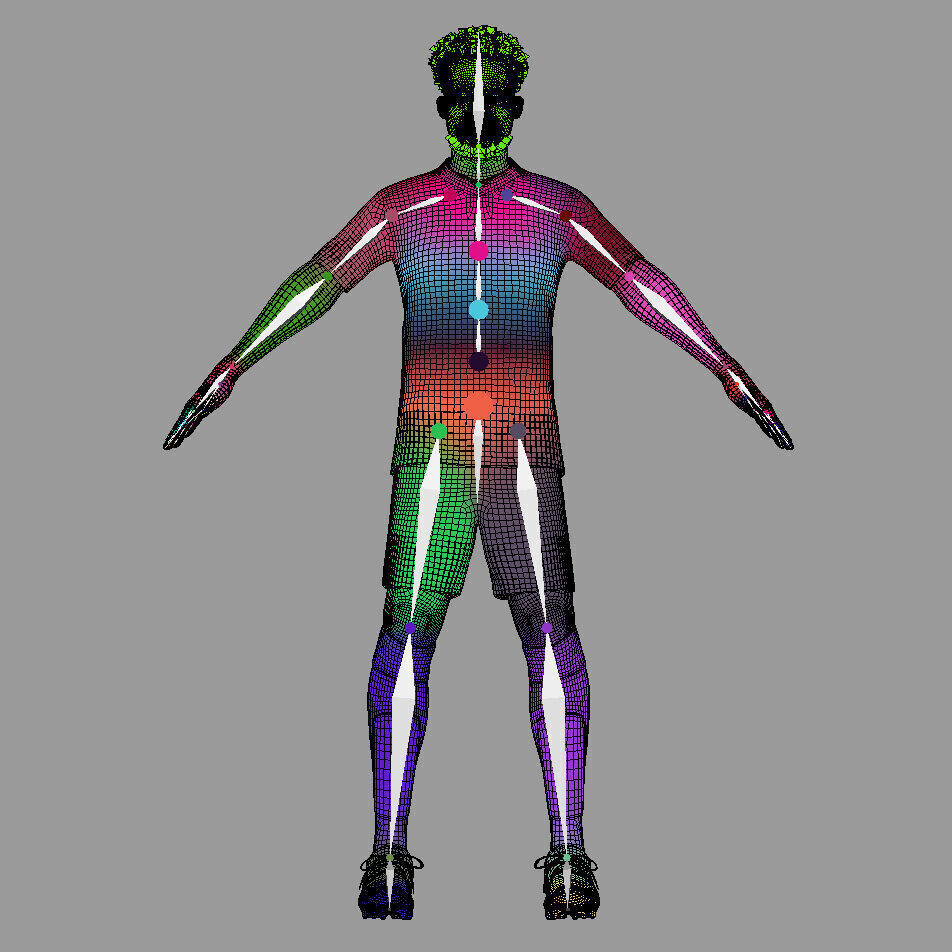 T-P Rigged Alphonso Davies Bayern Munich 24-25 3D model_8