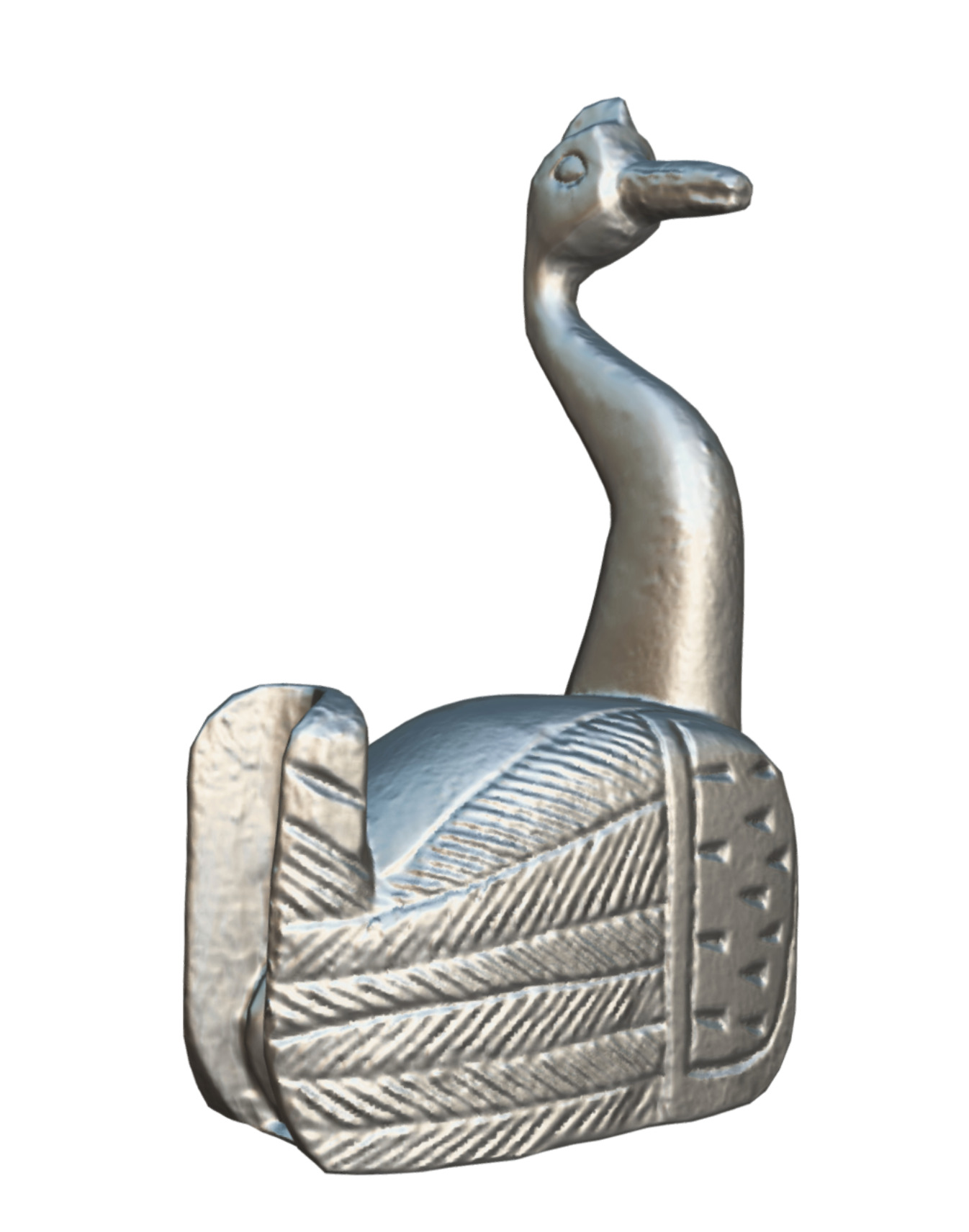  Bird Figure Low-poly 3D model_8