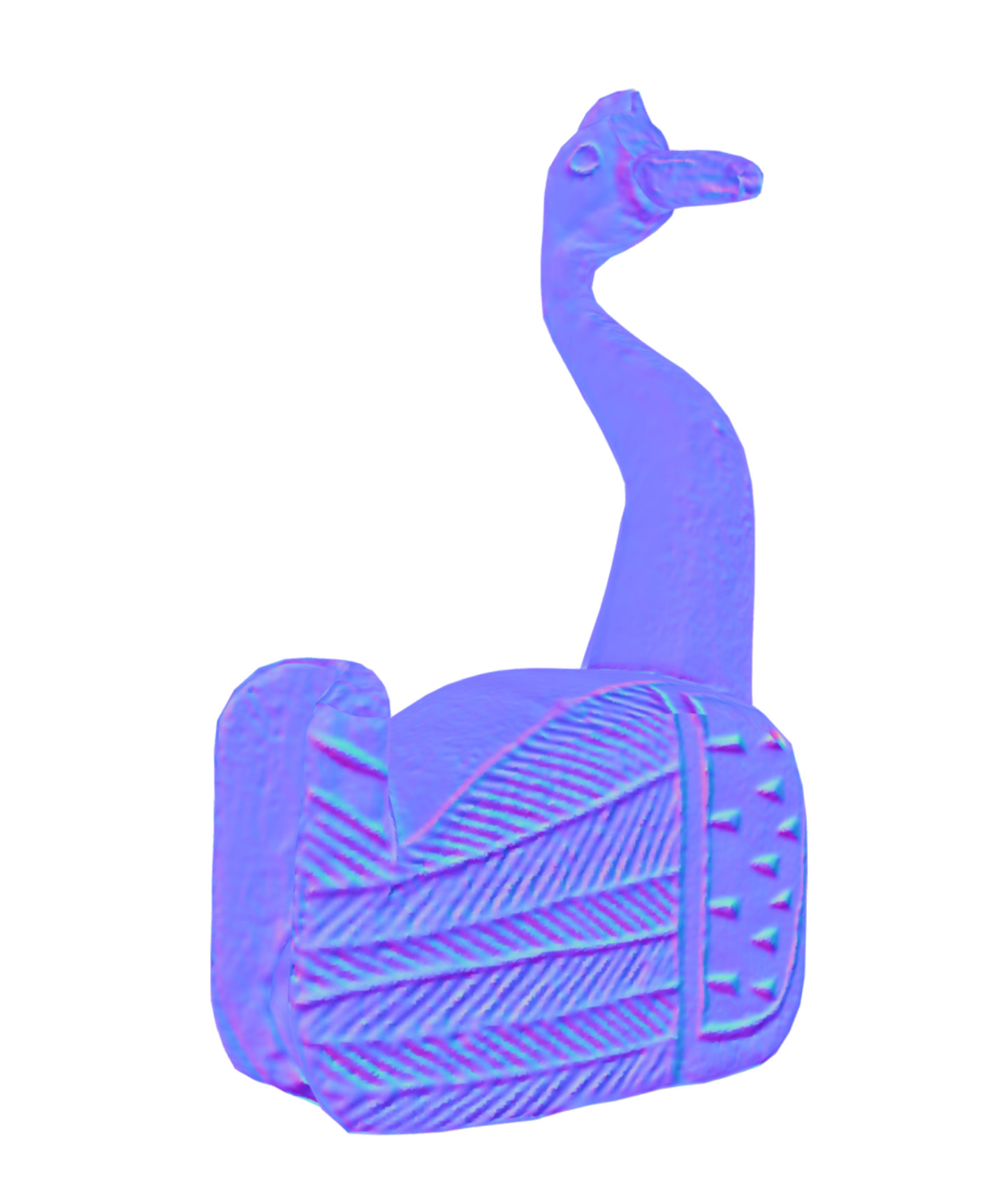  Bird Figure Low-poly 3D model_6