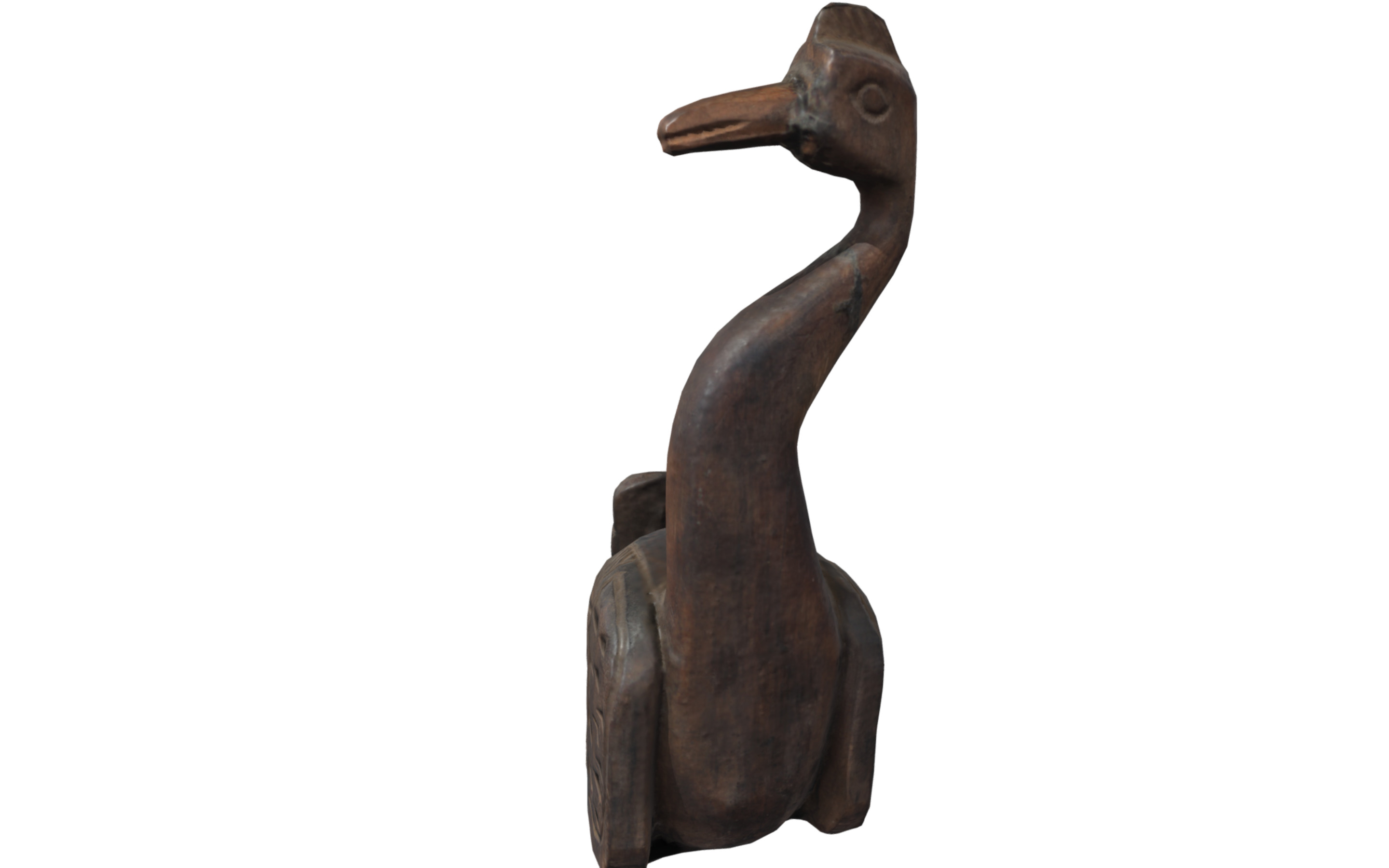  Bird Figure Low-poly 3D model_1