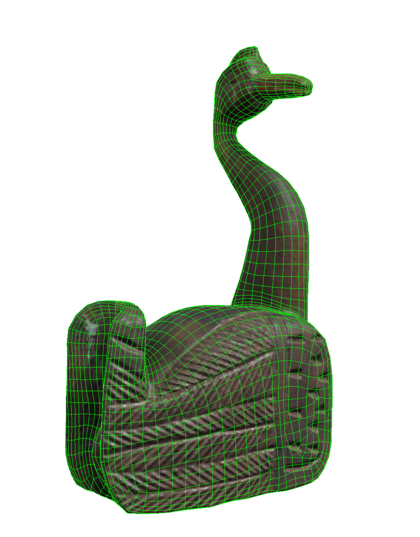  Bird Figure Low-poly 3D model_11