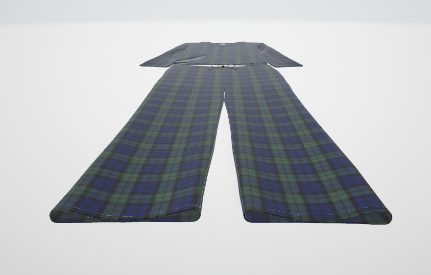 Amazon Essentials Womens Flannel Long 3D model_3