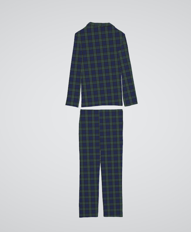 Amazon Essentials Womens Flannel Long 3D model_2