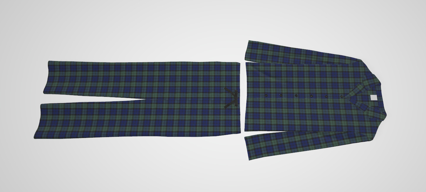 Amazon Essentials Womens Flannel Long 3D model_1