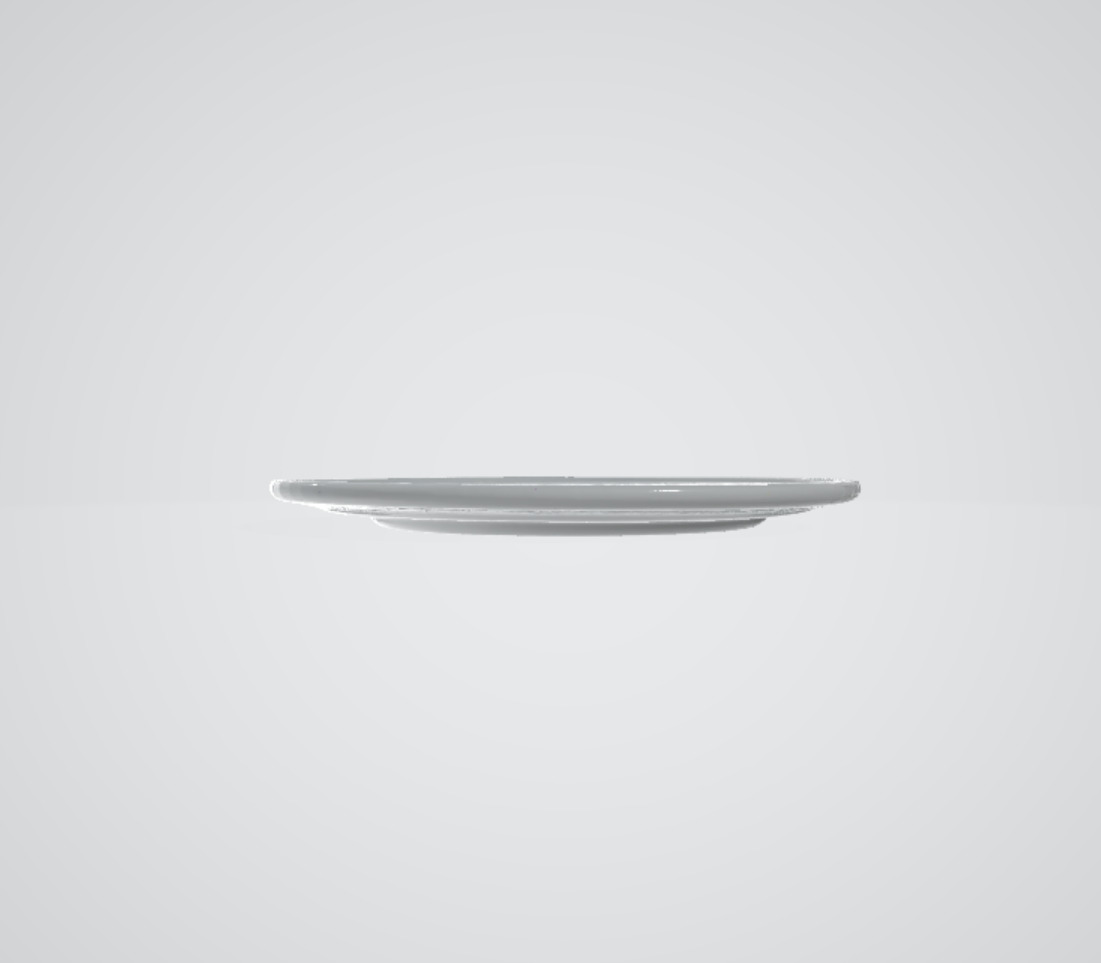 Plate Low-poly 3D model_1