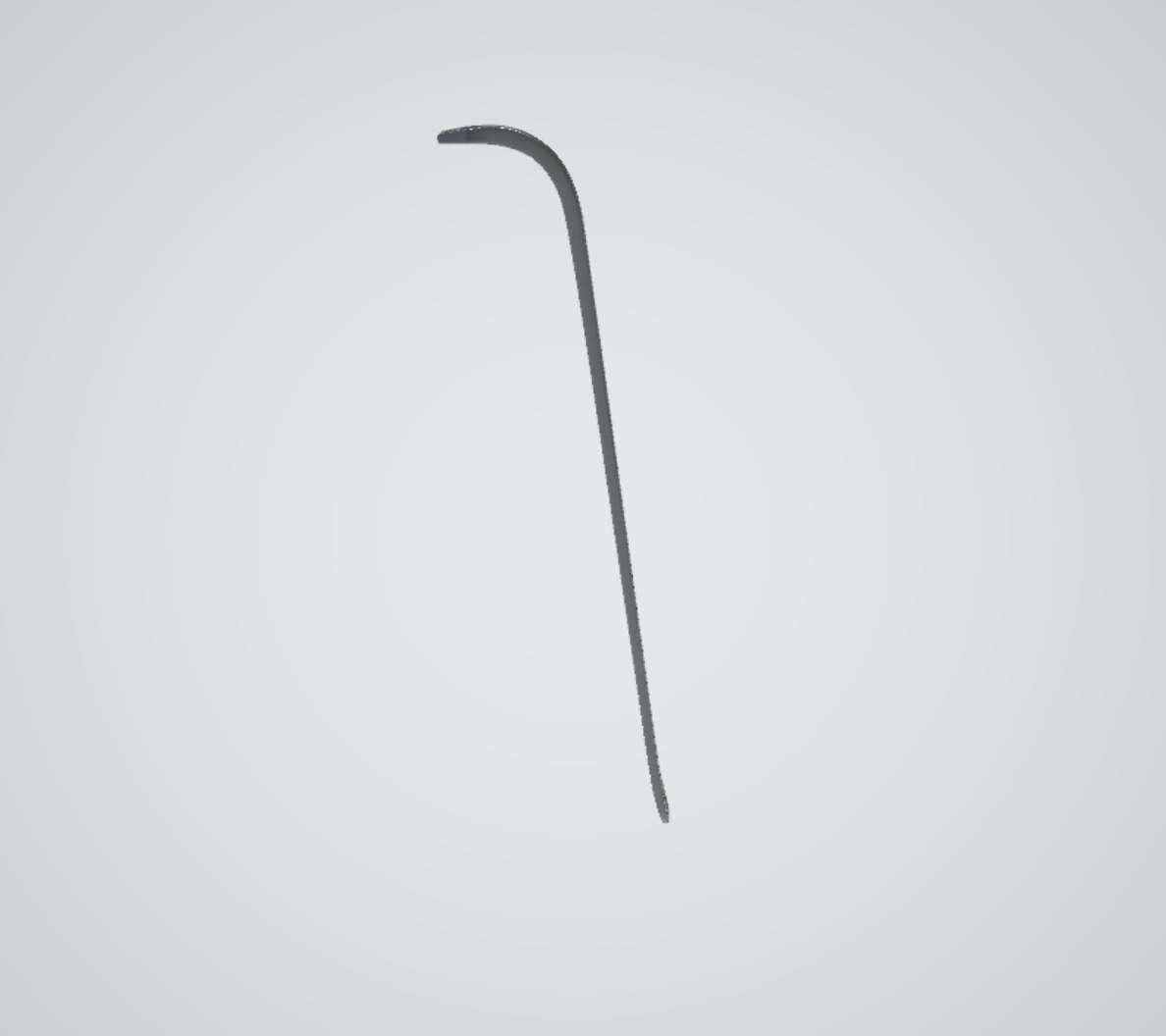 Crowbar Low-poly 3D model_2