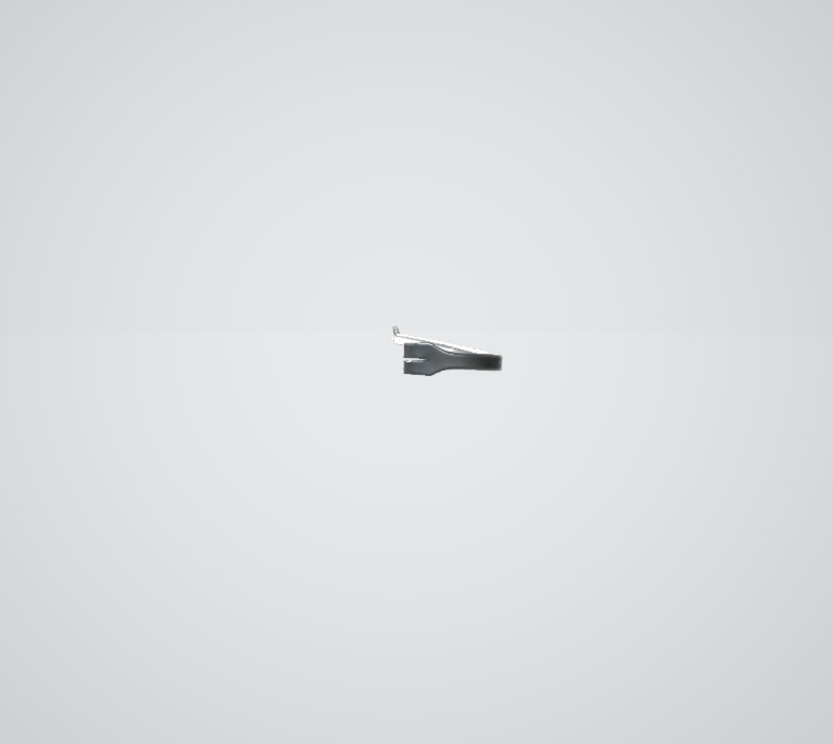 Crowbar Low-poly 3D model_3