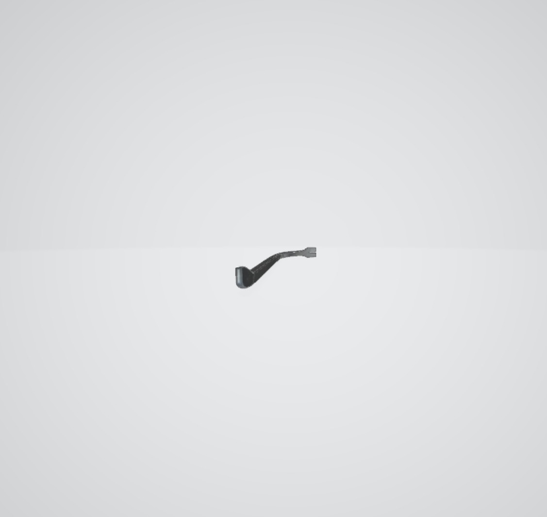 Crowbar Low-poly 3D model_4