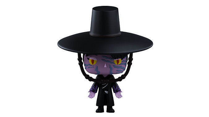 Jinu funko pop in demon form from k pop demon hunters 3D print model
