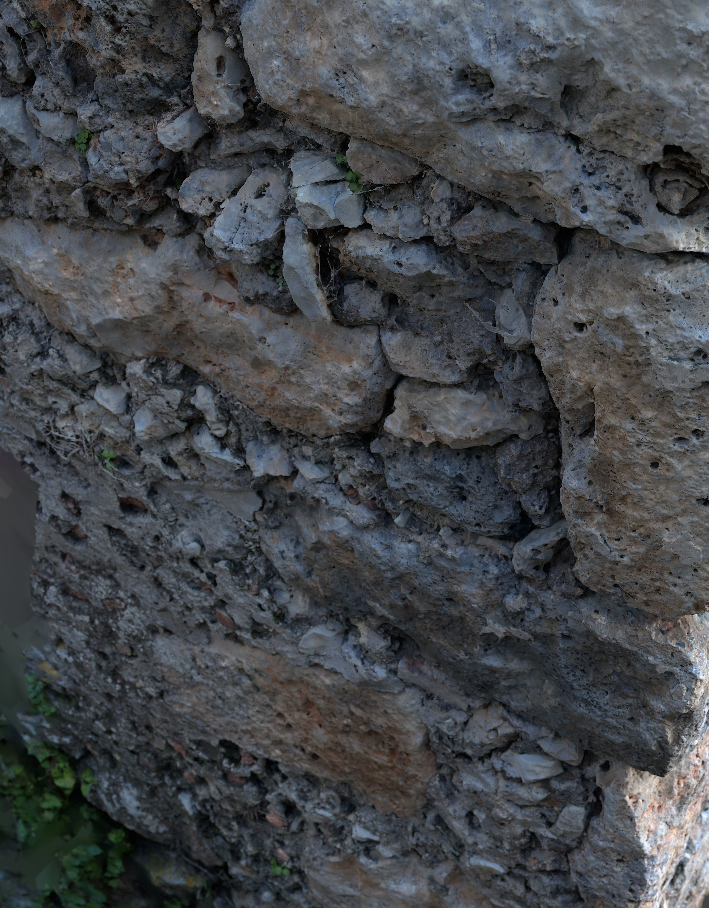 Abandoned House Ruined Part Scan - Wall Corner 01 3D model_7