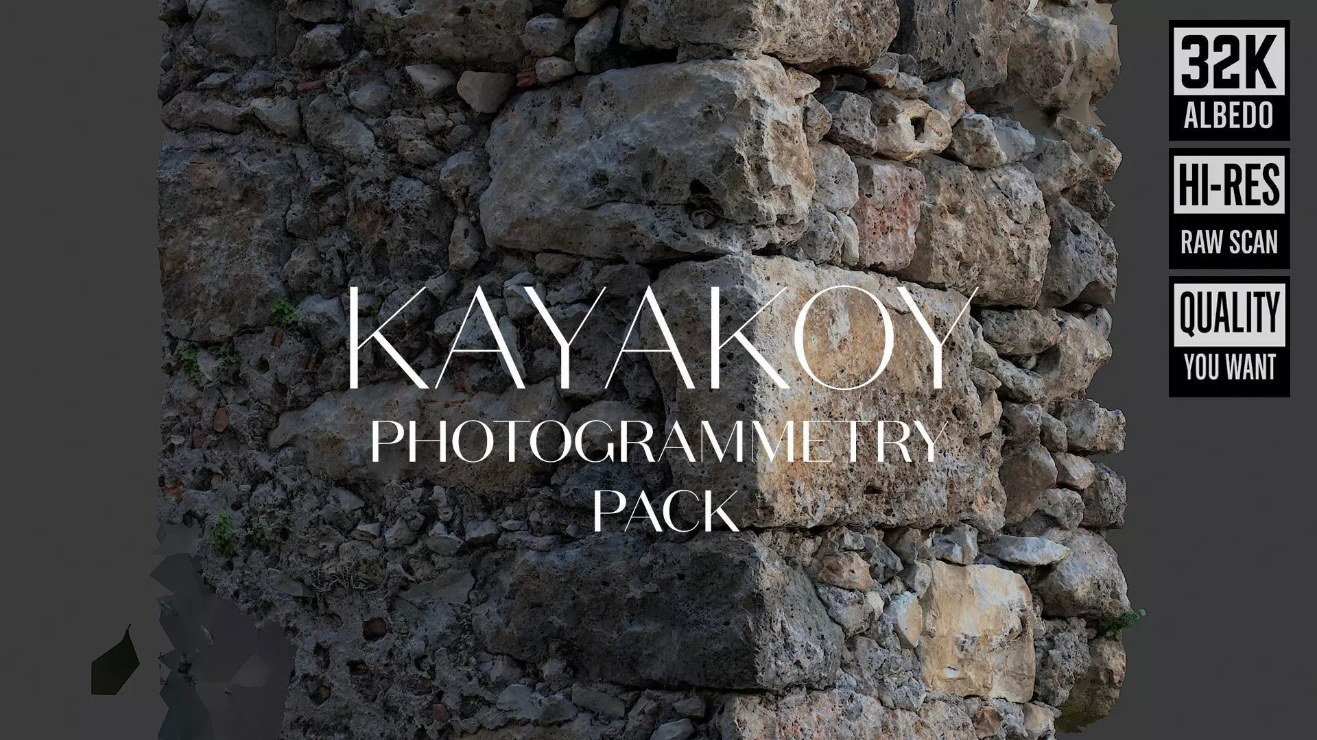 Abandoned House Ruined Part Scan - Wall Corner 01 3D model_0