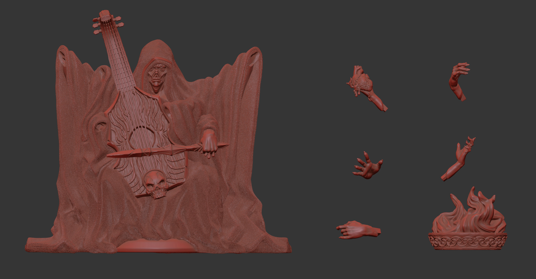 The Ritualist Bard  3D print model_1