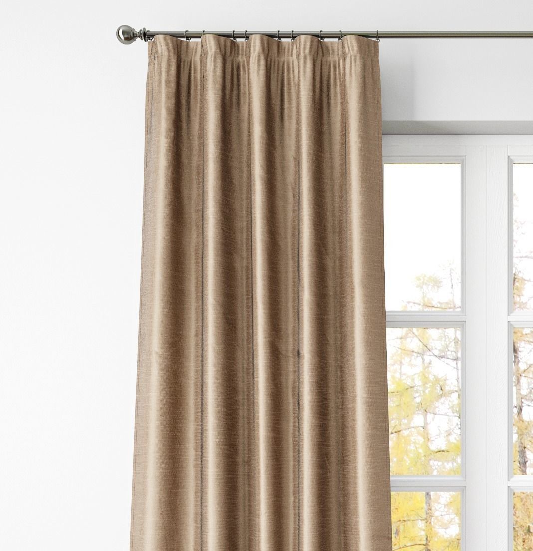 DUPIONI SILK DRAPE-Pottery Barn 3D model_2