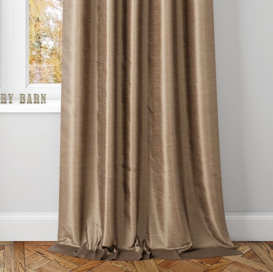 DUPIONI SILK DRAPE-Pottery Barn 3D model_1