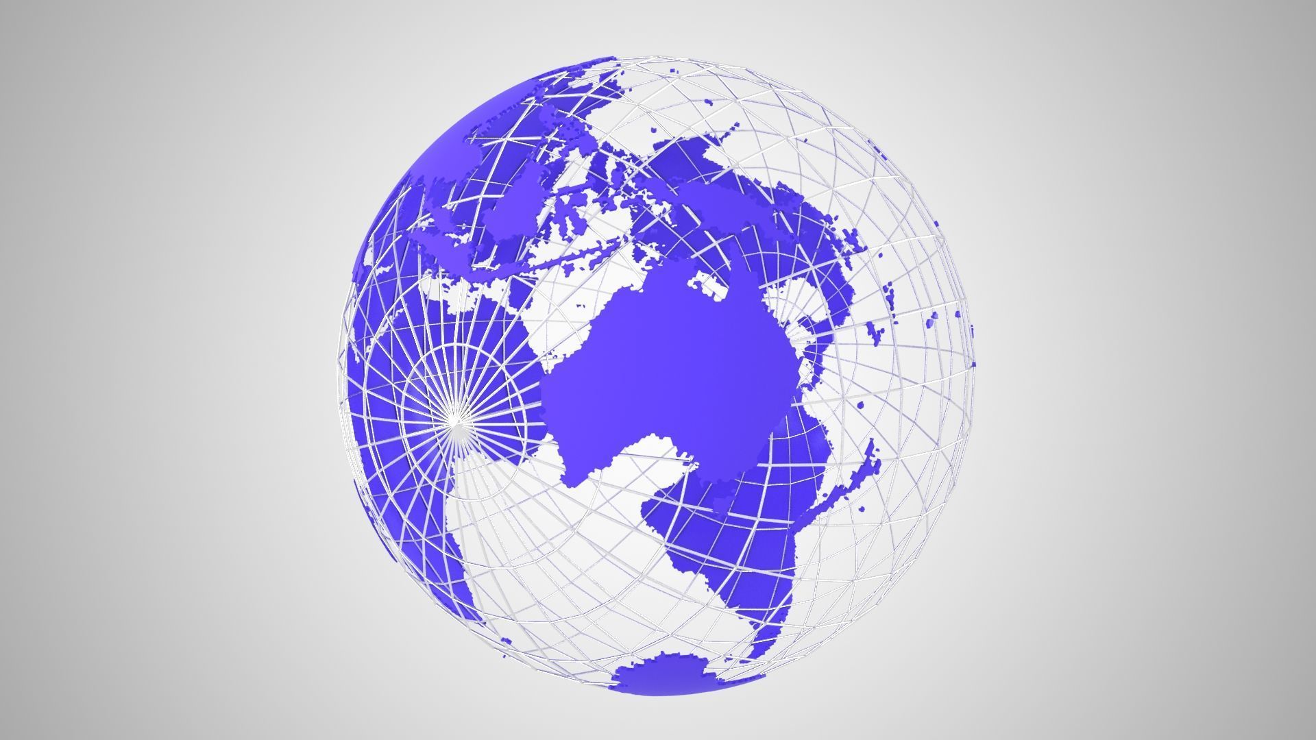 Globe News Skeleton Indigo 3D model_3