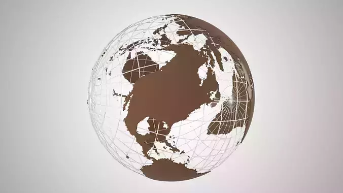 Globe News Skeleton Coffe Color