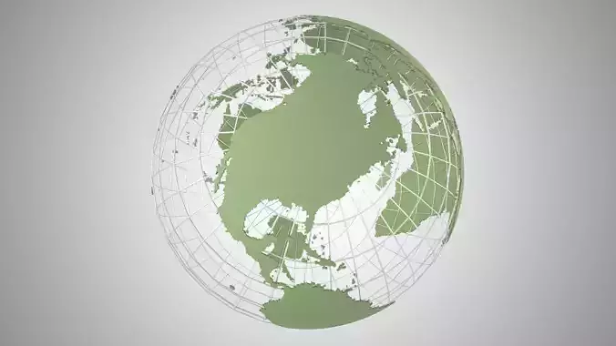 Globe News Skalton Turfe Green 3D model