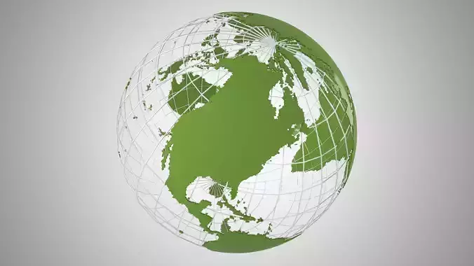 Globe News Skeleton Sea Green