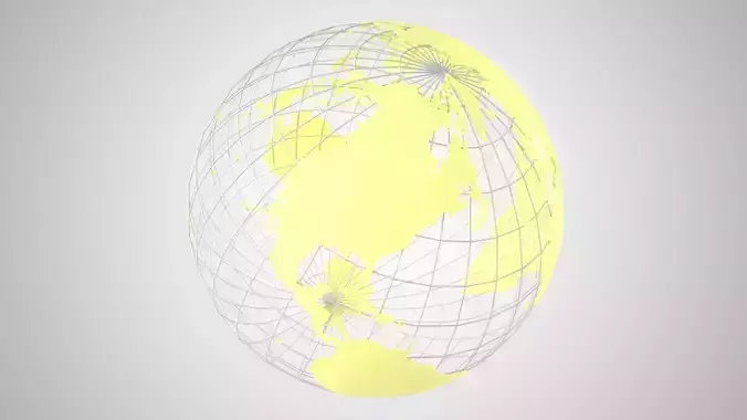 Globe News Skalton Pale Yellow 3D model