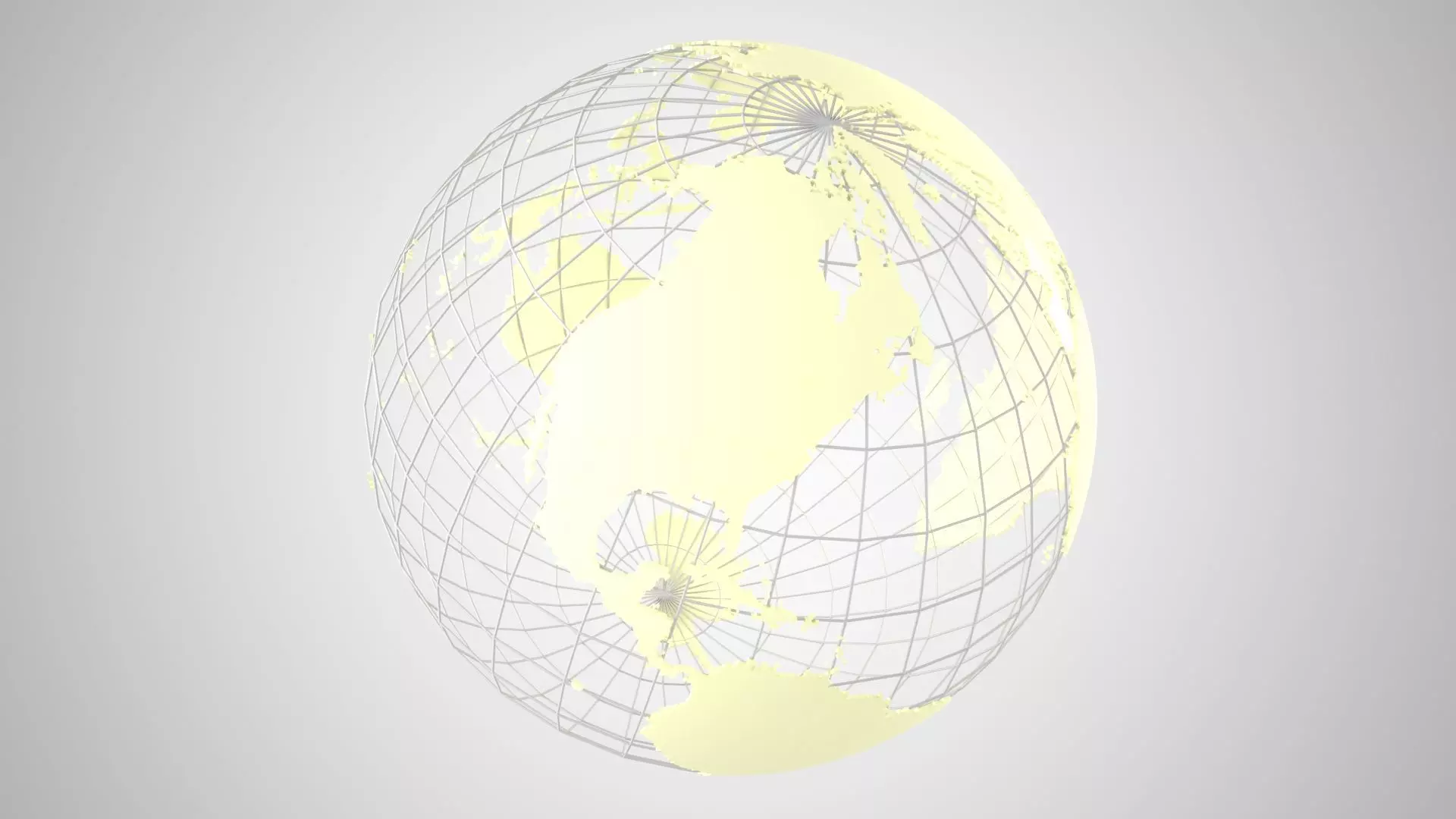 Globe News Skeleton Cream Yellow 3D model_0