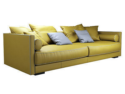 Beautiful leather sofa Parker 3D model